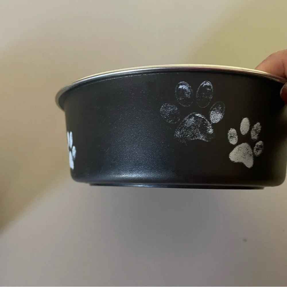 Pair of dog food/water bowls